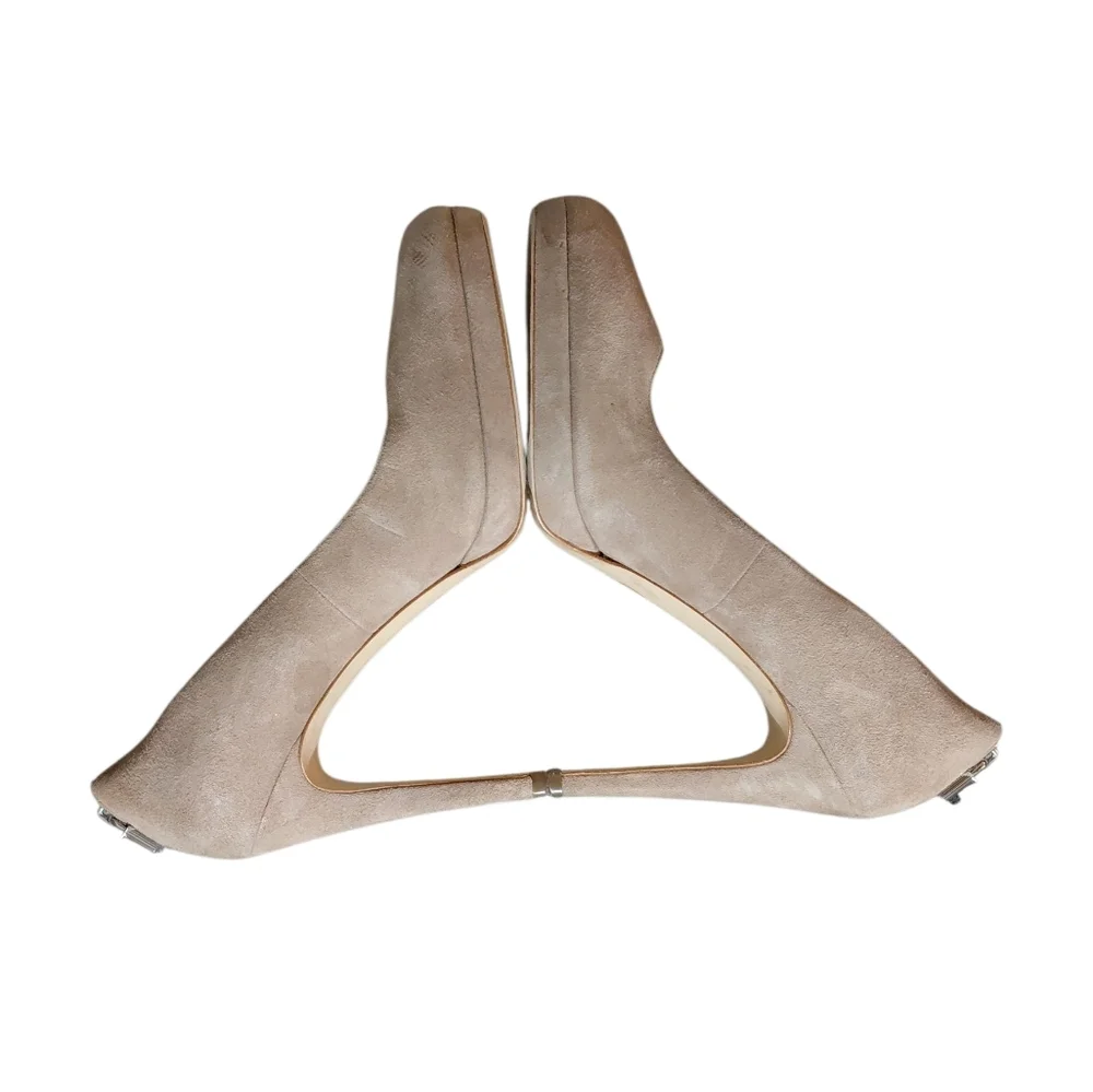 Michael Kors Antionette Tan Suede Pump Size 8 Women's Heels